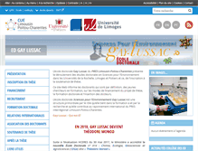 Tablet Screenshot of gaylussac.ed.univ-poitiers.fr