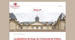 Desktop Screenshot of blogs.univ-poitiers.fr