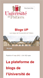 Mobile Screenshot of blogs.univ-poitiers.fr