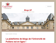Tablet Screenshot of blogs.univ-poitiers.fr
