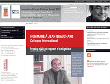Tablet Screenshot of journeesjeanbeauchard.conference.univ-poitiers.fr