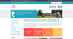 Desktop Screenshot of cfle.univ-poitiers.fr