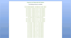 Desktop Screenshot of enquete.univ-poitiers.fr