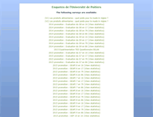 Tablet Screenshot of enquete.univ-poitiers.fr