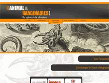 Tablet Screenshot of expo-animal-et-imaginaires.edel.univ-poitiers.fr