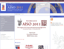 Tablet Screenshot of aiso2011.conference.univ-poitiers.fr